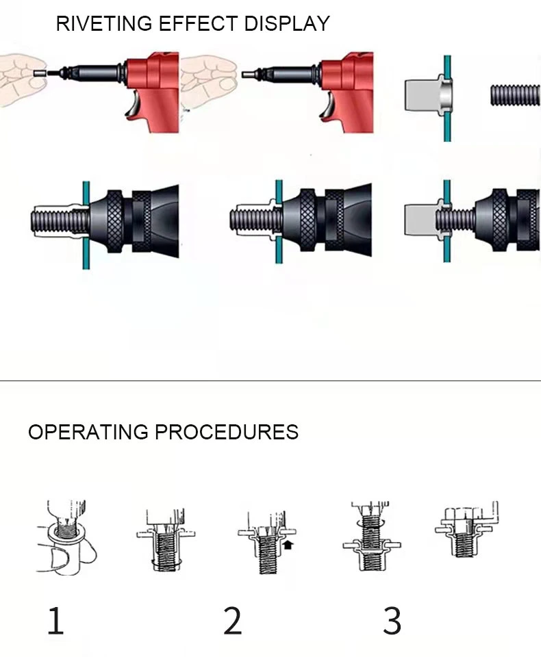 Rl-860 Battery Blind Pop Electric Rivet Nut Gun
