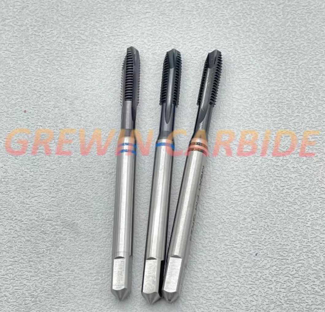 Grewin High Quality Tools CNC Machine Tools Hsse Spiral Point/ Tip Taps with Blue Ring for Stainless Steel