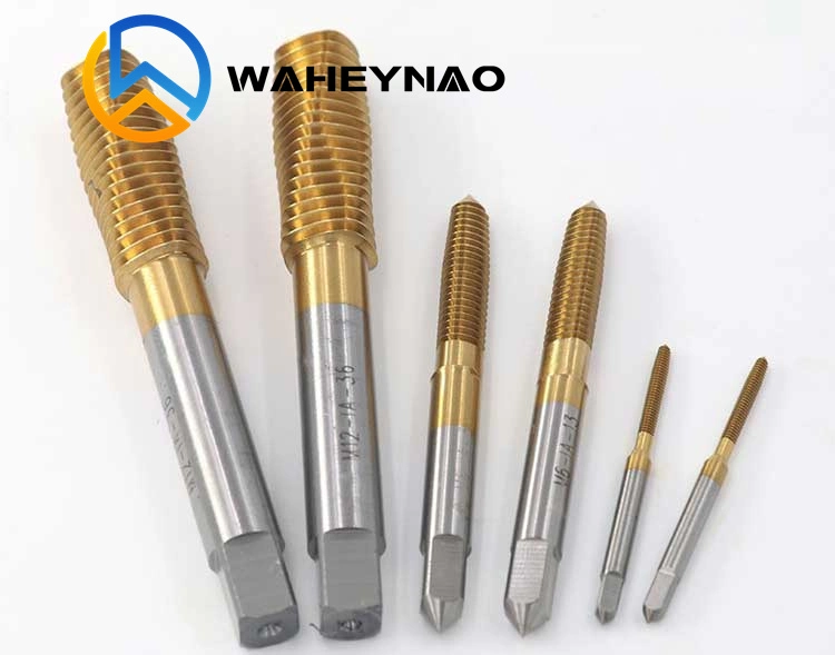 Waheynao High Speed Steel M35 Tin Coated Metric Spiral Taps