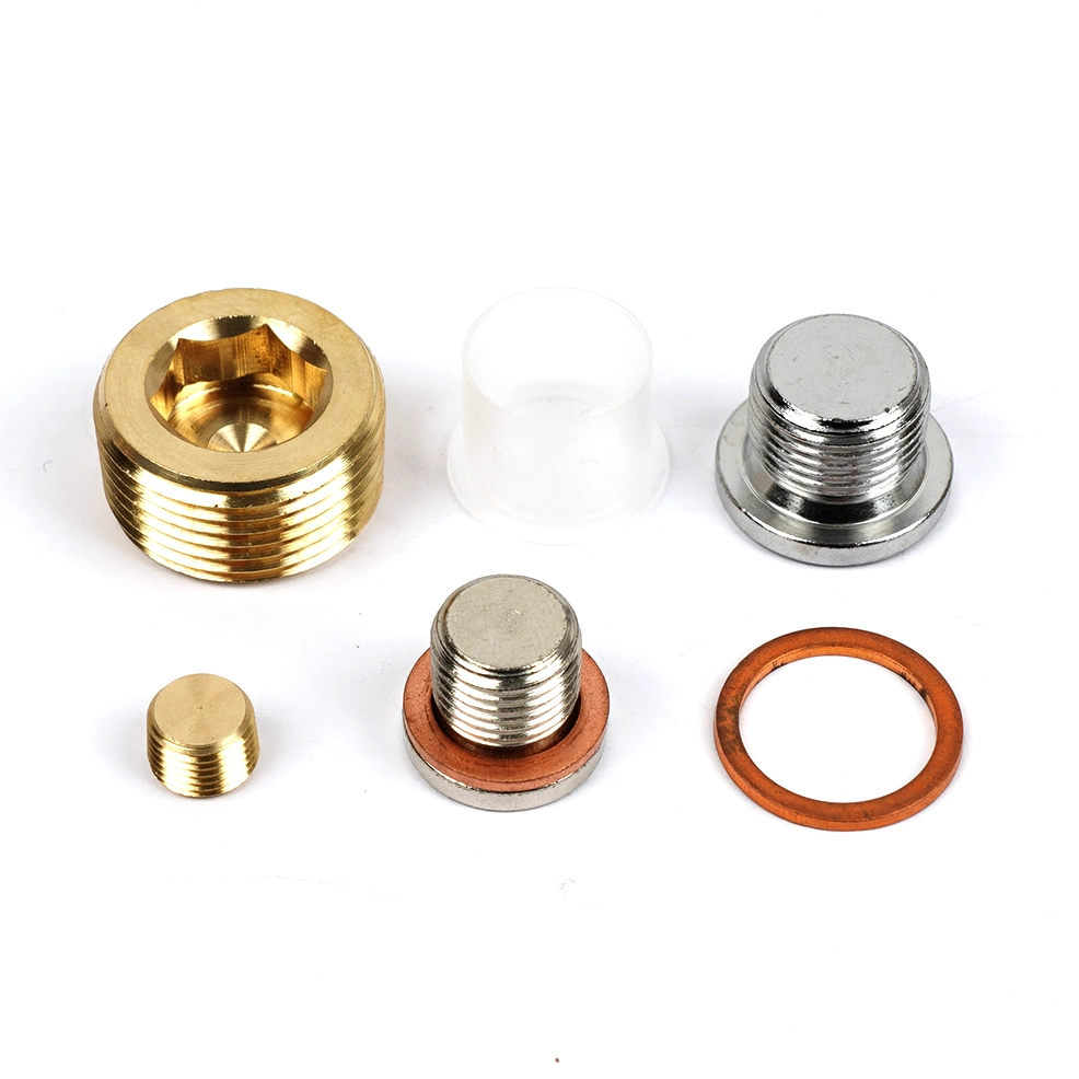 New High Quality Brass Pipe Steel Hex Hollow Head Fitting Male Hex Head Plug