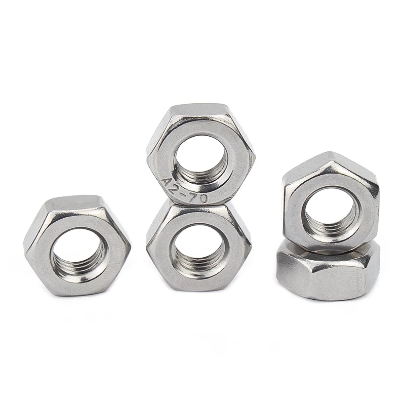 DIN934 Stainless Steel A2 A4 SS304 SS316 Hex Nut M16 M28 M30 M12 M26 M40