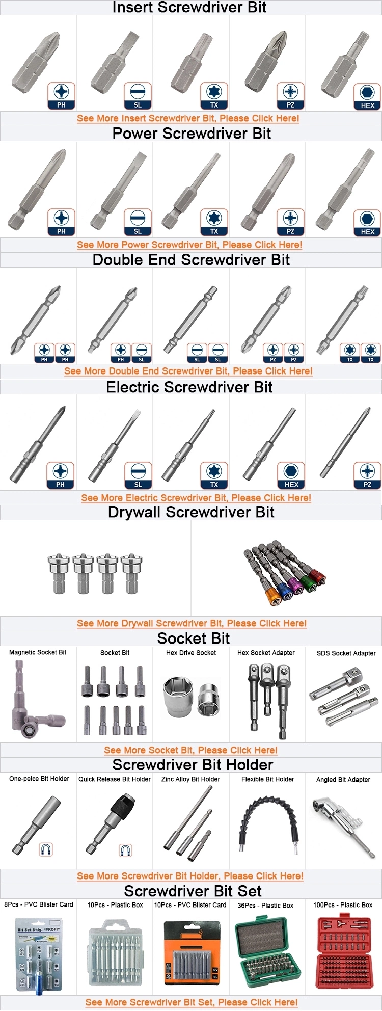 1/4&quot; X 1-7/8&quot; Magnetic Nut Setter Hex Shank Quick Change 1/4 Inch Nut Driver Socket Bit Spanner Set for Drill or Cordless Screwdriver