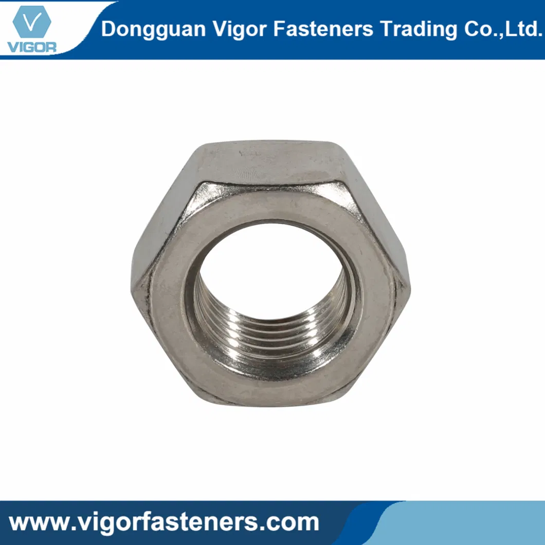 DIN934 SS304 316 Hex Nuts with Metric Sizes M6-M100