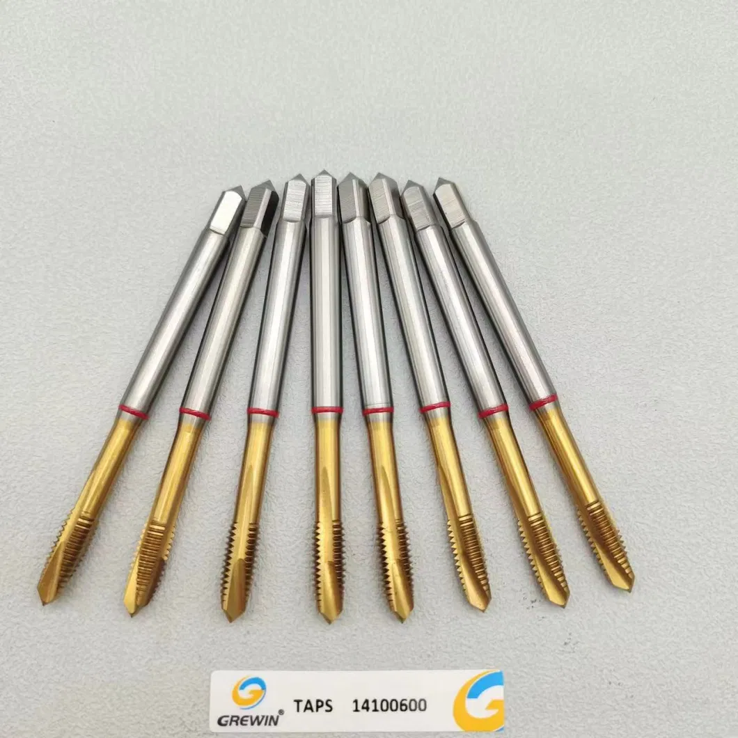 Grewin-Wholesale Professional CNC Machine Taps with 5% Cobalt Hsse DIN371 DIN376 Taps High Speed Steel Spiral Tap Straight Tap Tip Taps