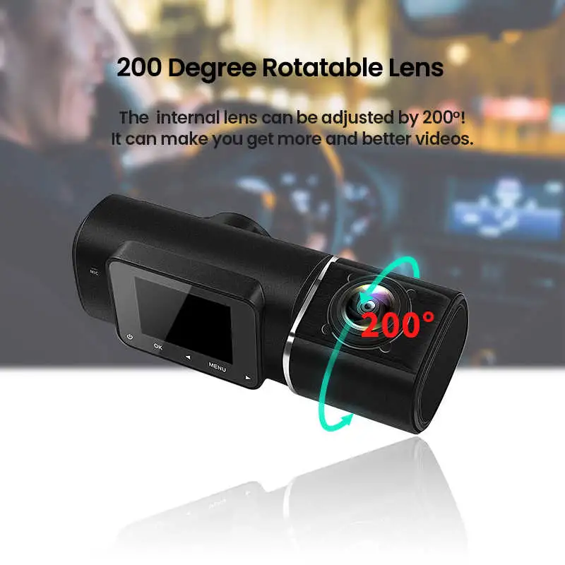 Dashcam 3840*2160p 30fps Ultra HD DVR Video Recorder GPS Tracker