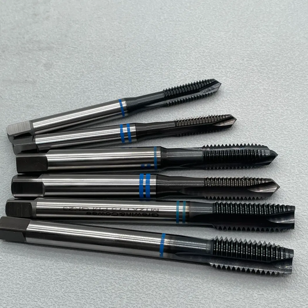 Gw-M8*1.25 mm Tin Coated HSS-Pm Machine Straight Screw Pointed Taps Tapping Thread Forming Tap