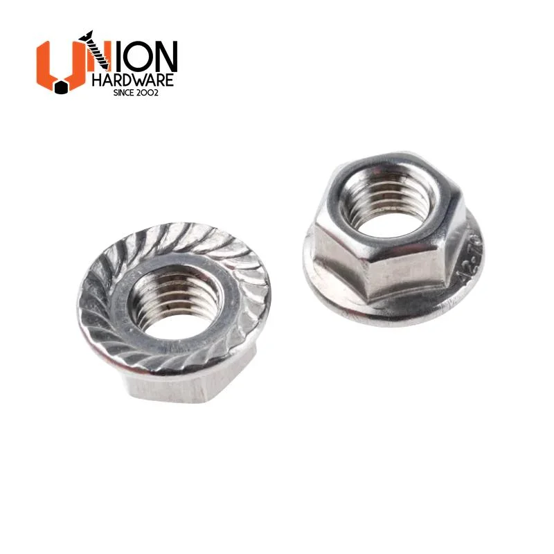 Union M2 to M52 Size Stainless Steel Hex Flange Nut