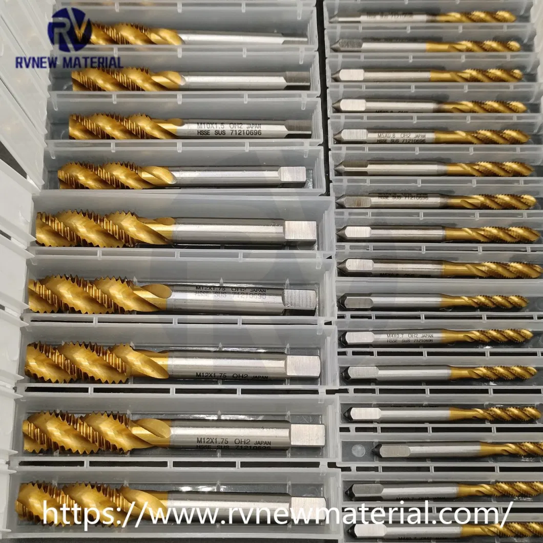 Titanium Coated Machine Tap Spiral Tip Tap M2-M10