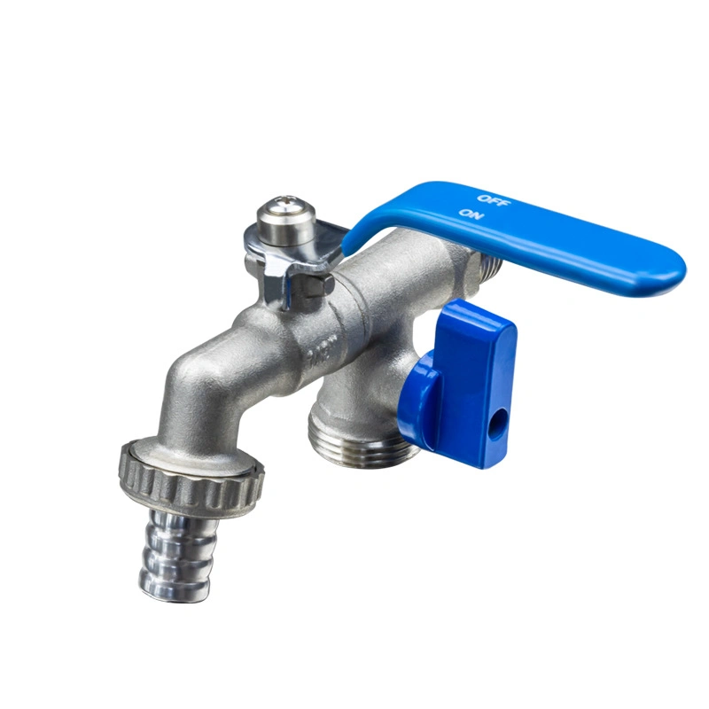 Brass Ball Valve Large Flow Faucet Used for Garden Hoses/Outdoor Antifreeze Tap/Washing Machines/Double Outlet Tap