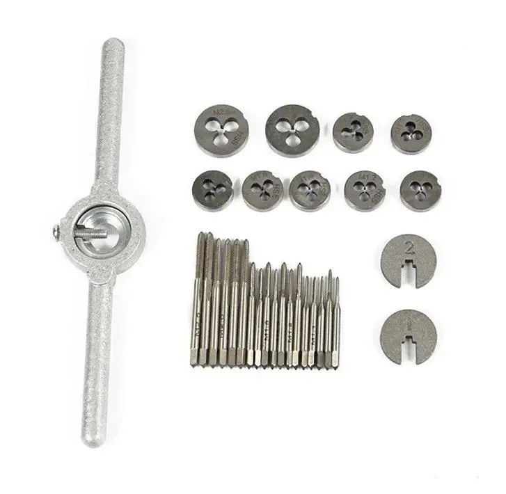 31PCS Mini Metal Screw Threading Tool Metric and Thread Cutting Taps and Dies Tool Kit