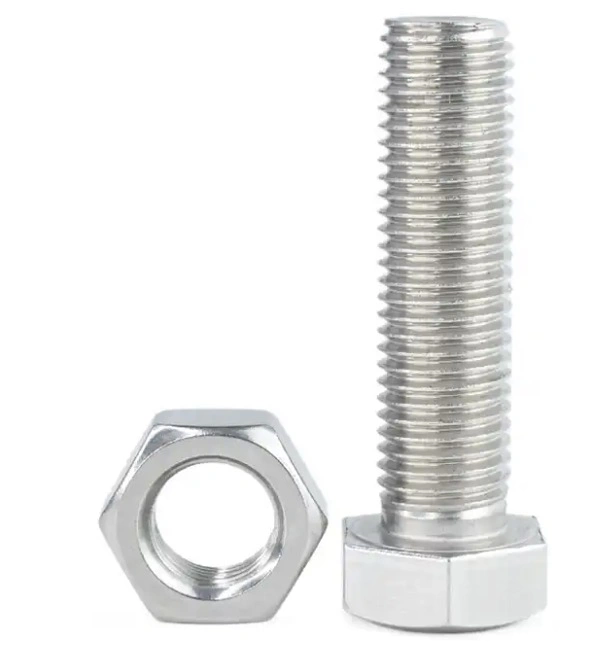 Factory Wholesale Fastener Manufacturer Stainless Steel Hex Bolt A4-80 DIN933 Bolt and Nut Set