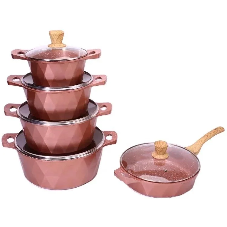 Multi-Function Cookware Set Produced in China a Variety of Colors to Choose From Die Casting Cookware Set