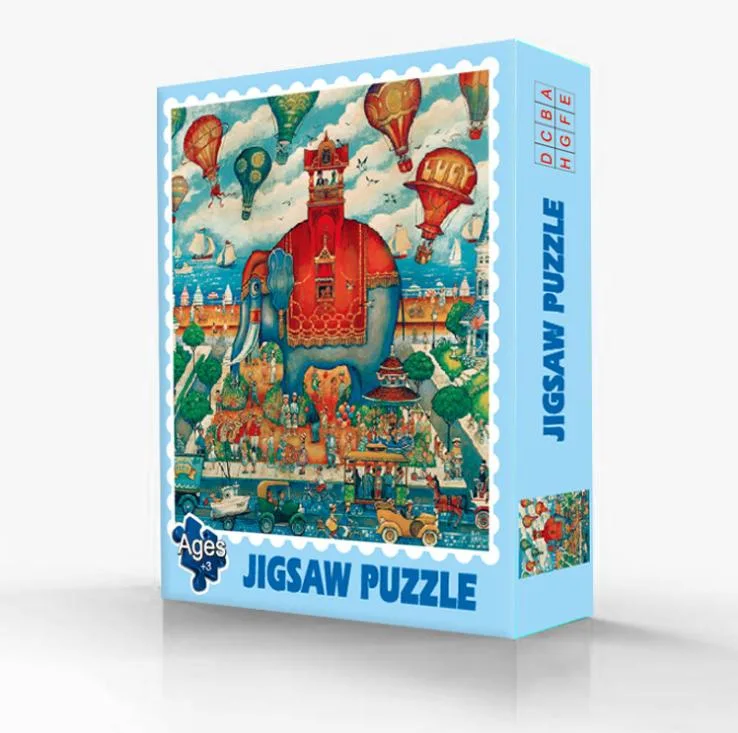 Custom Magnetic Box Die Cut Paper Jigsaw Puzzle Magnetic Toy Set