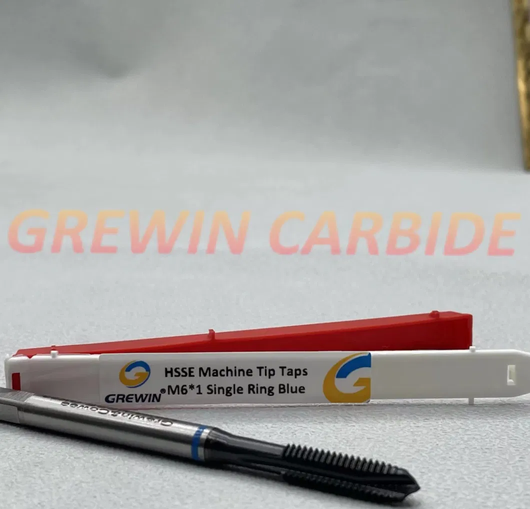 Grewin-High Quality Hsse/M35 Screw Tap Machine Taps M6*1 for Through Hole