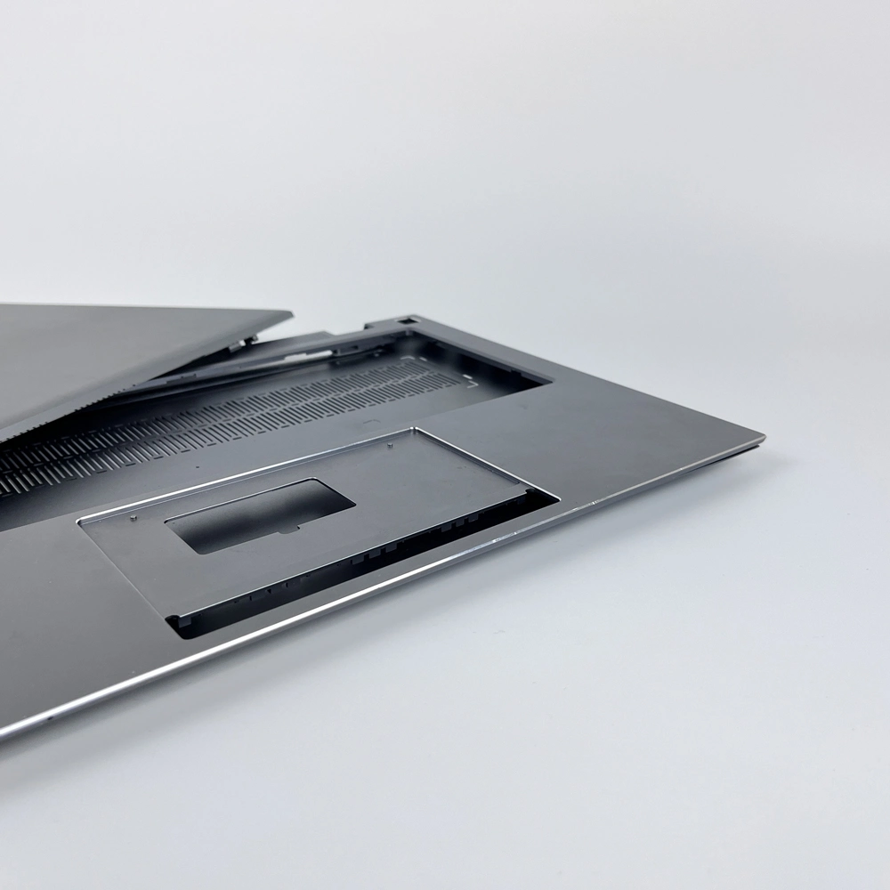 CNC Machining Part 13.5 Inch Silver Gray Laptop Customized LCD Back Cover/Front Bezel/Hinges/Palmrst/Bottom Case