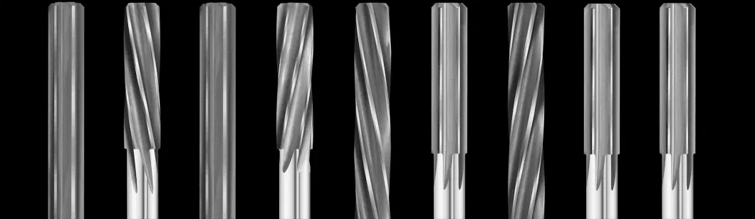 Tungsten Carbide Straight Shank Spiral Groove Machine Reamer