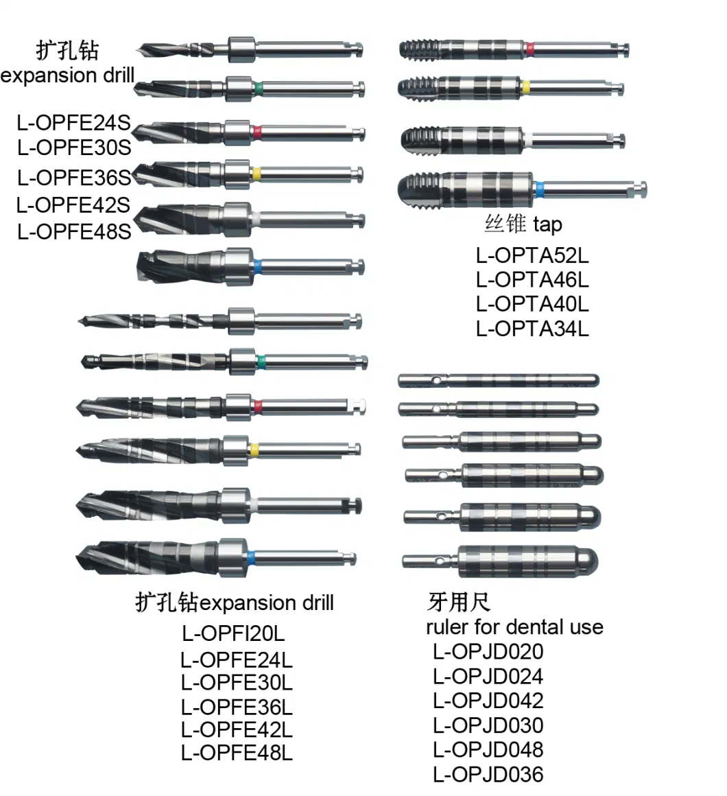 Tap Drill Screw Tap Tapered Dental Manual Thread Tap