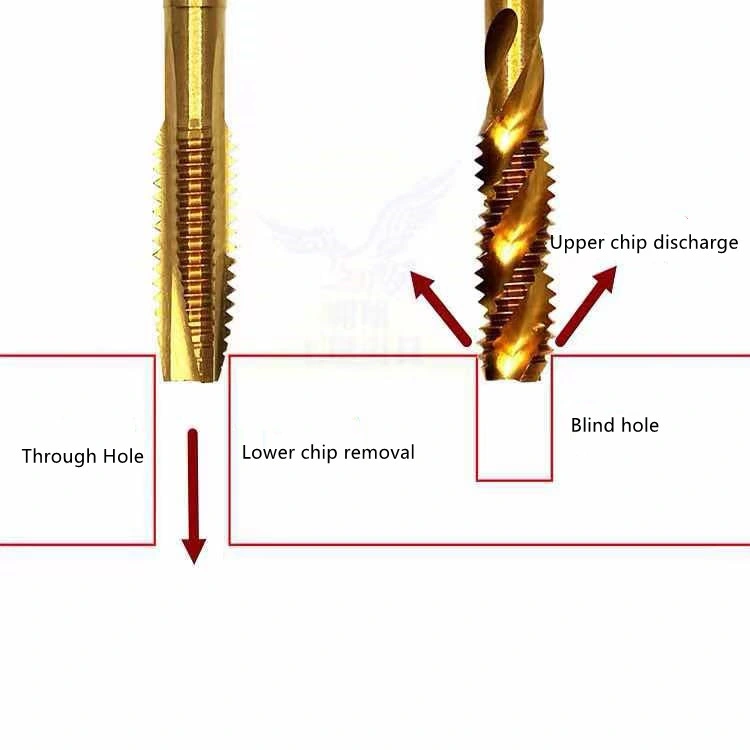 Wyk High Speed Steel Spiral Point Machine Taps, JIS Standard HSS Metric Hex Shank High Speed Steel Spiral Flute 2-In1 Combination Drill and Tap Bit Set M4 X 0.7