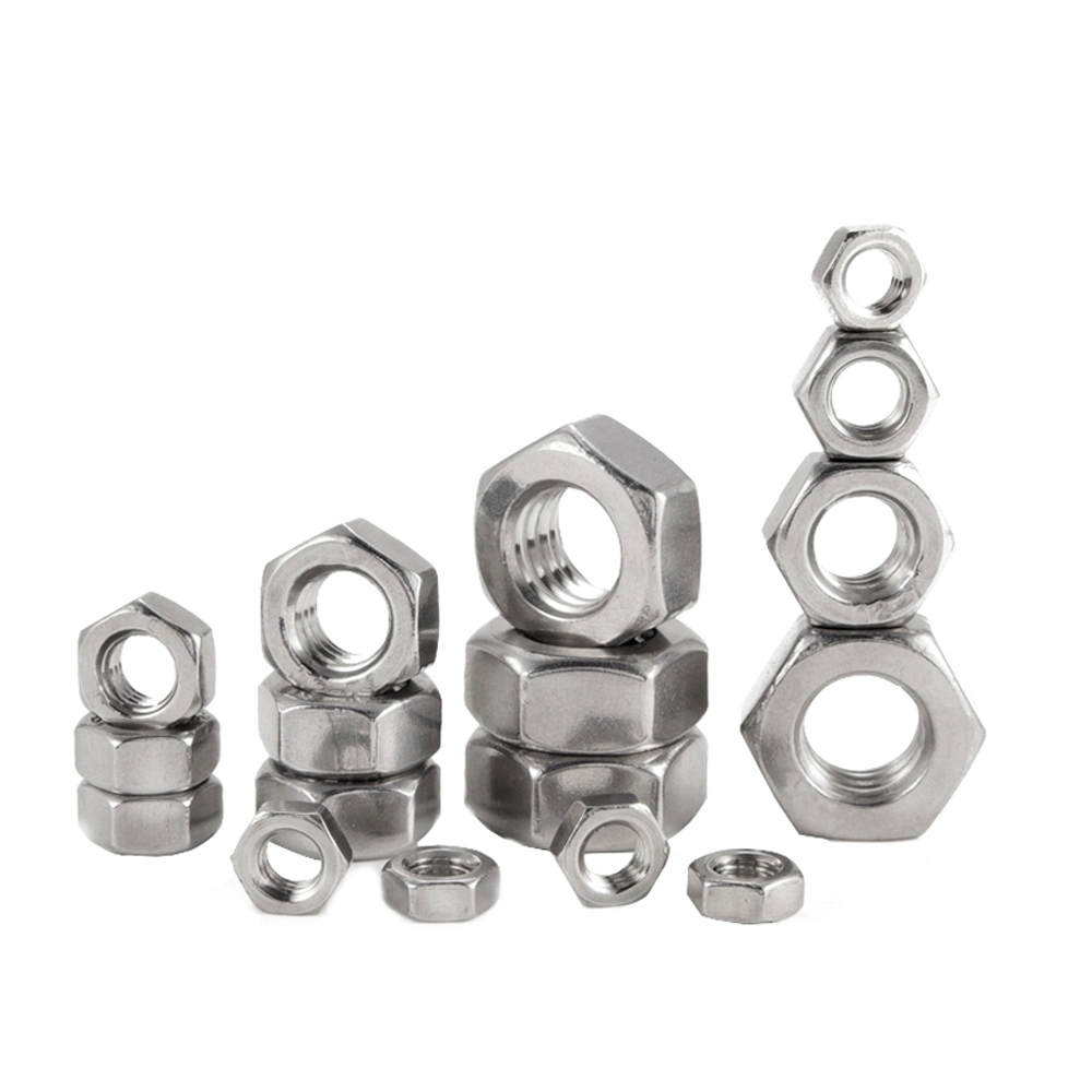 Stainless Steel 304 316 DIN934 Nut Inox A2/A4 ANSI/ASME B18.2.4 Hex Nuts