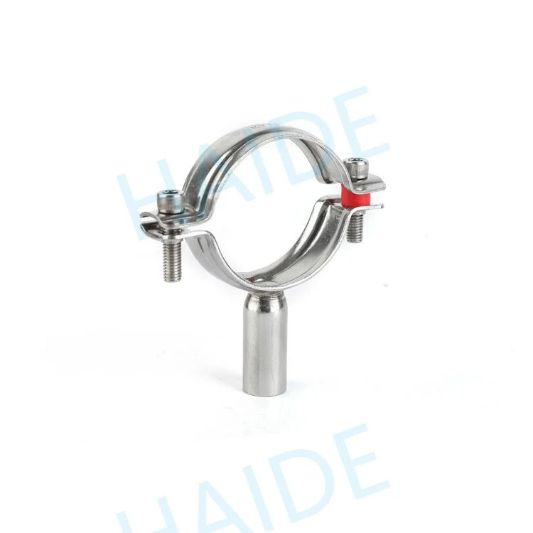 SS304 Hygienic Pipe Holder with Various Clamp Nut