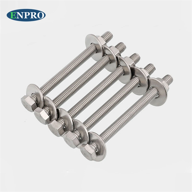 Hot Sales Hardware Fasteners Stainless Steel Long Size Hex Bolt &amp; Nut