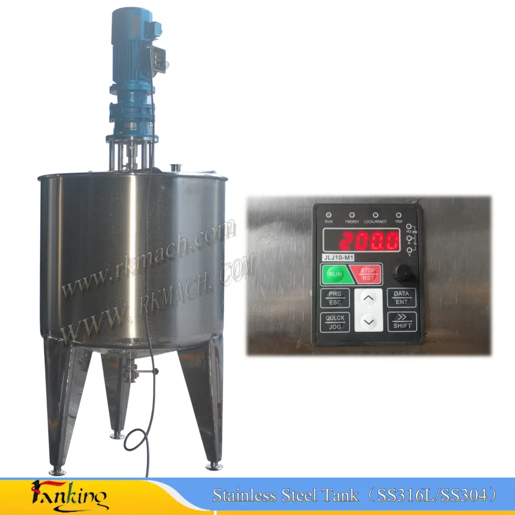 500L Mixing Tank Electric Heating Mixing Tank for Ice Cream