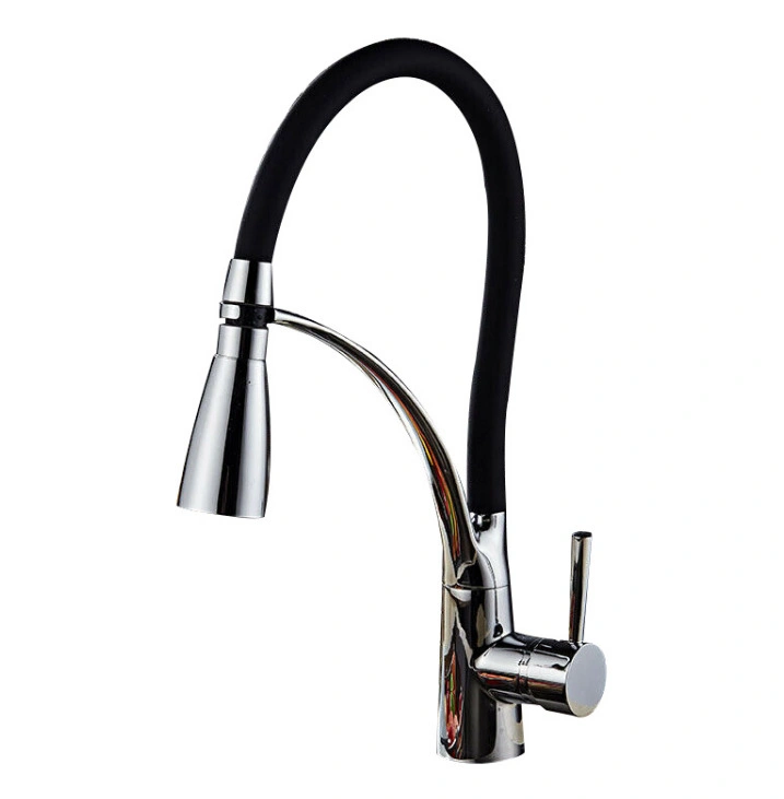 Kitchen Pull Head Can Rotate Adjustable Health Hot Cold Water Contemporary Kitchen Faucet, Kitchen Tap Faucets with LED Light
