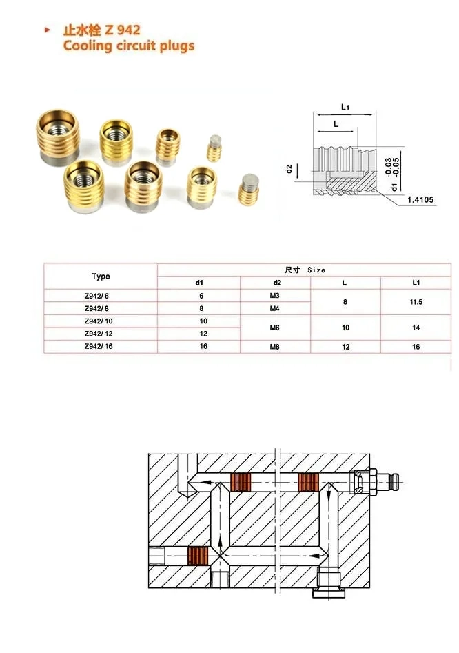 New High Quality Brass Pipe Steel Hex Hollow Head Fitting Male Hex Head Plug