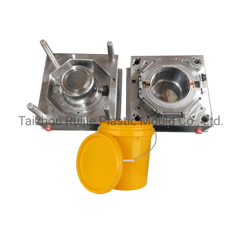 Sample Customization Commodity Plastic Injection Bucket Mould Manufacturers for 20 Liter Paint Round Pail Mold