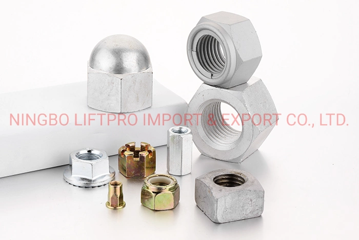 OEM Customized and Standard Size A2 A4 M12 M16 M8 M64 M32 SS304 SS316 Stainless Steel Hexagon / Hex Nut DIN934