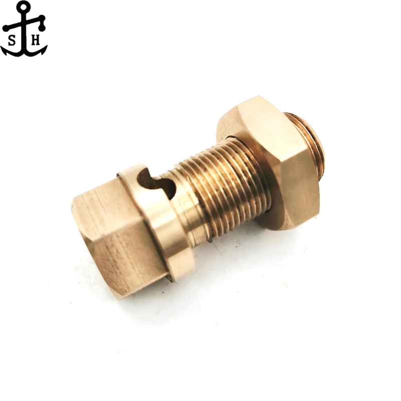 Custom Fastener Non Standard Special Style Bronze Hex Head Bolt and Nut Set Made in China