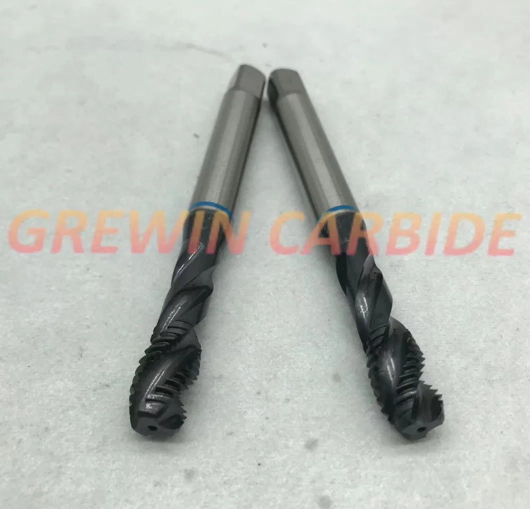 Grewin- Top Quality HSS Spiral Flute Machine Taps Threading Cutting Taps Screw Taps M8*1.25 for CNC Tool