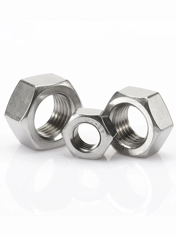 DIN934 Stainless Steel A2 A4 SS304 SS316 Hex Nut M16 M28 M30 M12 M26 M40