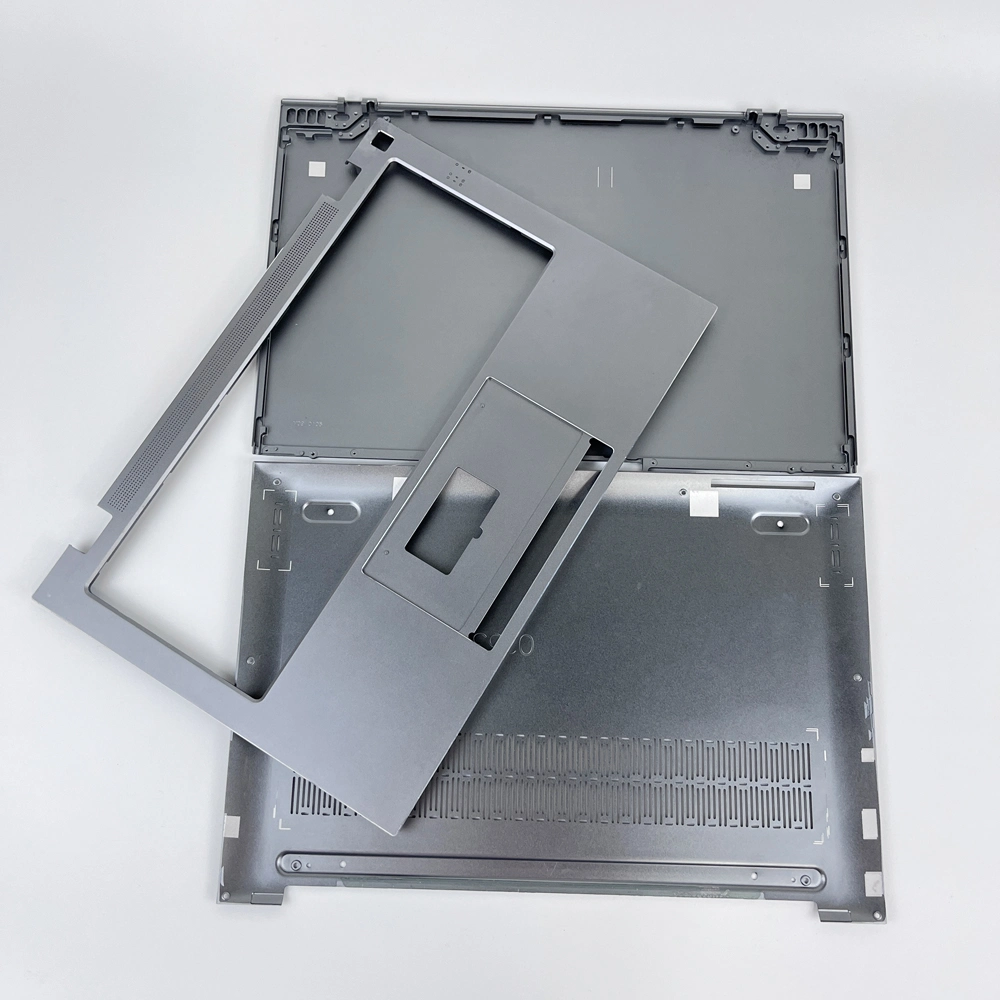 CNC Machining Part 13.5 Inch Silver Gray Laptop Customized LCD Back Cover/Front Bezel/Hinges/Palmrst/Bottom Case