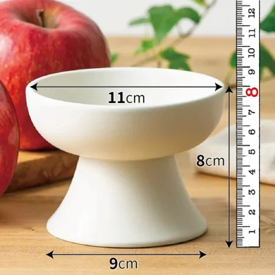  Wholesale Custom Round Pet Ceramic Bowl Personalised Elevated Dog Cat Food Bowl Pet Feeder Bowls