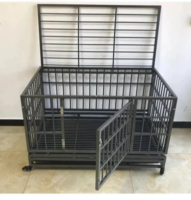 Thickness Foldable Portable Dog Plastic Flooring Cages Metal Kennels for Large and Medium Dogs