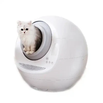 Pet Kitty Multi Setting Intelligent Control Cat Litter Tray Box Smart Button Auto Cleaning Cat Litter Box Toilet Data Record Automatic Cleaning Cat Litter Box