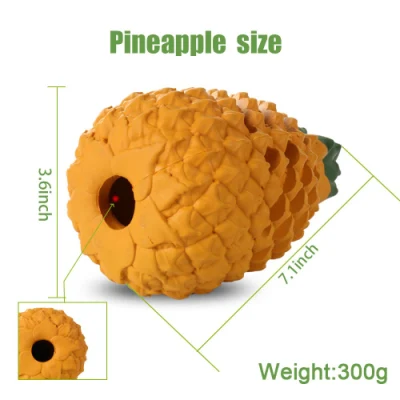 Dog Chew Toys Dog Toothbrush Pineapple for Aggressive Chewer Tough Dog Dental Teeth Cleaning Chew Toy