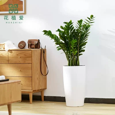  Modern Flower Pots for Indoor Plastic Plant Pot for Outdoor Decoration with Self-Watering Functions Garden Planter (HG-3301-ZS)