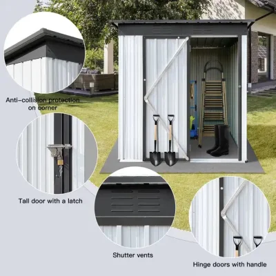 Outdoor Storage Sheds Firm Structure Metal Ggarden to House Sheds and Utility Storage Bicycle Shed American Warehouse