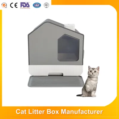  Enclosed Medium Large Cats Litter Basin Toilet Portable Drawer Cat Litter Box with Front Door