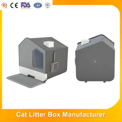  Manufacturer Easy to Clean Drawer Cat Toilet Fully Enclosed Large Capacity Cat Litter Box