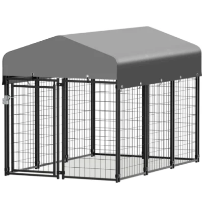 Outdoor Wire Dog Kennel Playpen Crate with Lockable Door for Small/Medium Dog or Puppy Playpen Rabbit Run House Enclosure