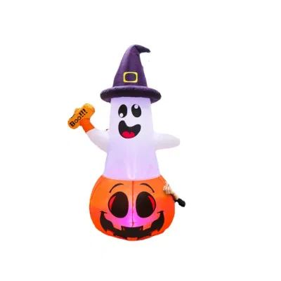  Ourwarm LED Light Waterproof 5FT Pumpkin Ghost Halloween Party Supplies Yard Outdoor Inflatables Decoration