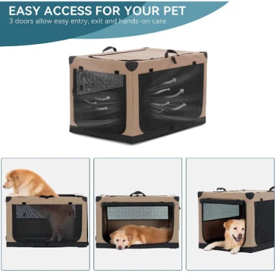 Modern High-Quality Soft Strengthen Sewing Fabric Collapsible Dog Crate