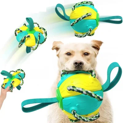 Wholesale Pet Supplies Tool Funny Tough Chew Teeth Cleaning Outdoor Dog Ball Squeaky Puzzle Pet Toy