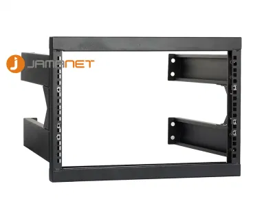  6u Cold Rolled Steel Wall Mount Open Rack Eia 19&prime;&prime; Outdoor Frame