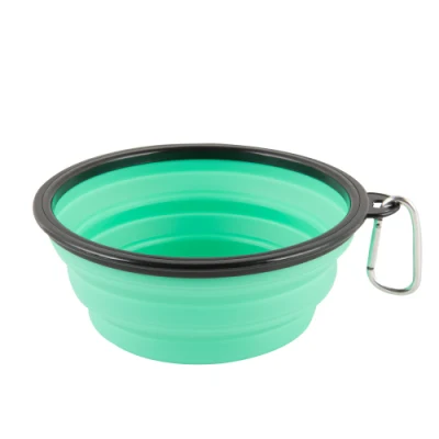 Silicone Multi-Functional Pet Licking Pad Collapsible Dog Food Bowl Water Bowl