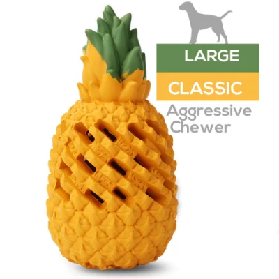  Pineapple Dog Chew Toys for Aggressive Chewer, Tough Dog Dental Chews Toy