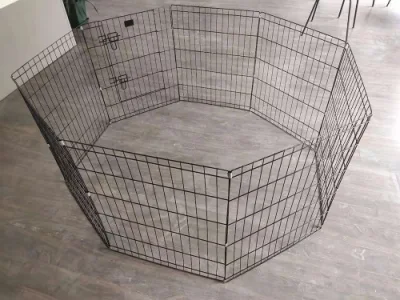 Foldable Metal Puppy Fence Dog Exercise Pen for Indoor and Outdoor